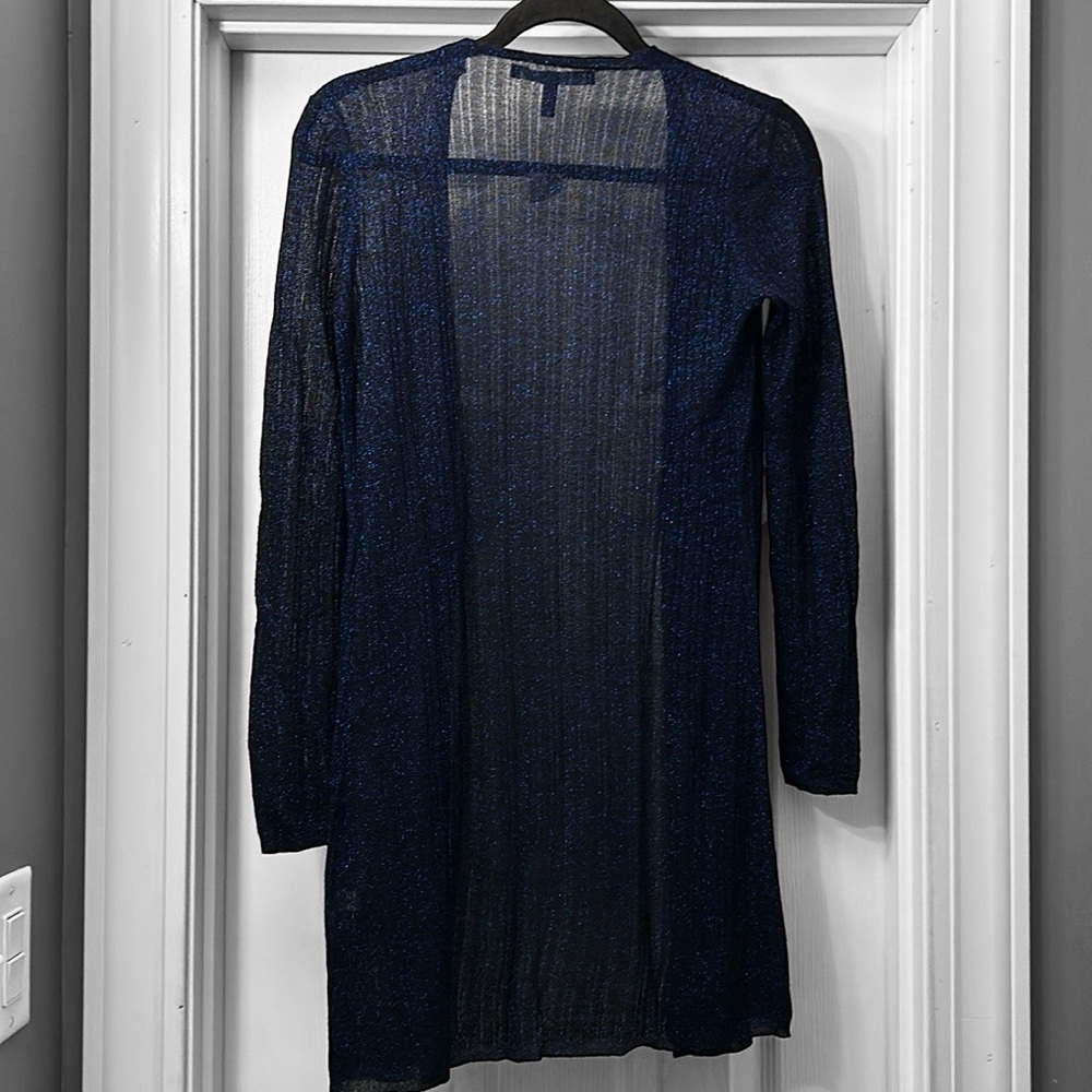 New! White House | Black Market Shimmer Blue Coverup - Picture 3 of 6